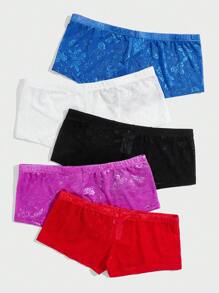 5 piezas Calzoncillos de bóxer de malla sexy para hombres - Multicolor - Ver 2