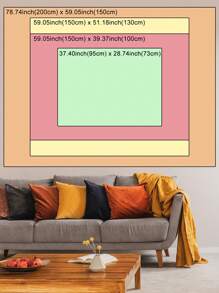 Dear Darling Design Studio Nghệ sĩ Kỳ nghỉ 1 tấm thảm in hoa, thảm treo tường Boho có thể giặt được cho phòng ngủ thẩm mỹ, ngày lễ, ngày lễ tình nhân - Nhiều màu - Xem 3