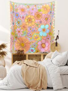 Dear Darling Design Studio Nghệ sĩ Kỳ nghỉ 1 tấm thảm in hoa, thảm treo tường Boho có thể giặt được cho phòng ngủ thẩm mỹ, ngày lễ, ngày lễ tình nhân - Nhiều màu - Xem 4