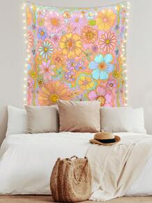 Dear Darling Design Studio Nghệ sĩ Kỳ nghỉ 1 tấm thảm in hoa, thảm treo tường Boho có thể giặt được cho phòng ngủ thẩm mỹ, ngày lễ, ngày lễ tình nhân - Nhiều màu - Xem 5