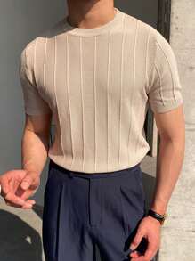 DAZY Men Solid Knit Top Summer