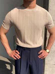 DAZY Men Solid Knit Top Summer