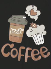 Men Letter & Cartoon Graphic PJ Set - Multicolor - View 4