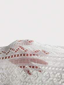 女孩鏤空下擺開叉罩衫連衣裙 - 白色 - 查看 8