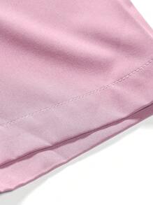 Manfinity Mode Men Solid Button Up Shirt, Pink - Pink - View 4