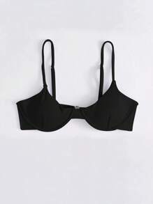 SHEIN Swim Top bikini de canalé con aro