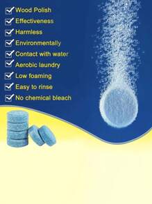 10pcs Concentrated Wiper Glass Water Anti-fog Cleaning Tablet