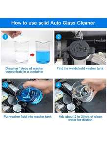 10pcs Concentrated Wiper Glass Water Anti-fog Cleaning Tablet
