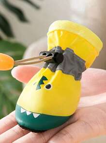 4 piezas Zapatos para mascota con estampado de dibujos animados - Multicolor - Ver 3