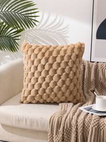 1入組柔軟波西米亞風格的正方形枕套，適用於客廳、臥室、全年戶外使用 - 卡其色 - 查看 3