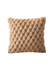 1入組柔軟波西米亞風格的正方形枕套，適用於客廳、臥室、全年戶外使用 - 卡其色 - 查看 4