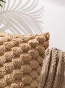 1入組柔軟波西米亞風格的正方形枕套，適用於客廳、臥室、全年戶外使用 - 卡其色 - 查看 6