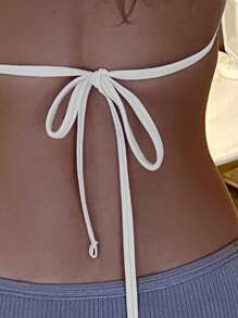 Swim Basics 吊脖三角杯比基尼上衣