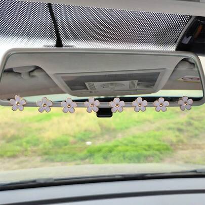 8入組花卉設計汽車內飾貼紙