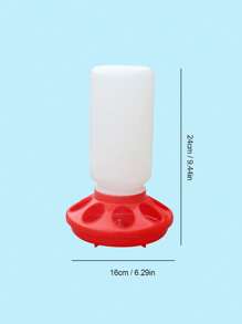 1pc Thickened Plastic Luer Connector Automatic Feeder For Birds, Pigeons Or Chickens Feeder With Multiple Holes - Multicolor - View 3