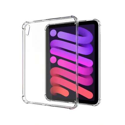 1 件透明 TPU/全边/防摔保护/四角气垫/硅胶软壳/透明外壳/保护壳/钢化玻璃膜，适用于 iPad