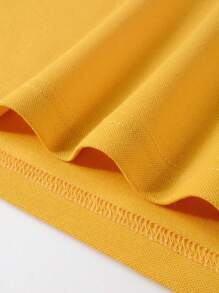 Manfinity Homme Men Striped Trim Polo Shirt - Yellow - View 5