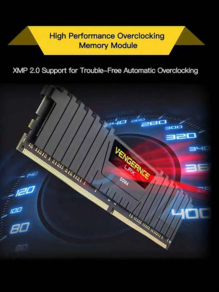 CORSAIR Vengeance DDR4 8GB/16GB/32GB 3200MHz/3600MHz Memory RAM for Desktop PC Enthusiast Gaming Computer - Black - View 3