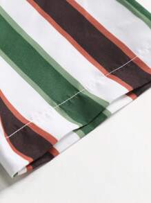 Manfinity Homme Men Striped Print Shirt Without Tee - Multicolor - View 3