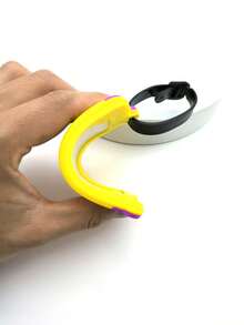 字母和飛機圖案行李牌矽膠 - 彩色 - 查看 3