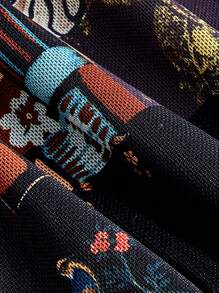 SHEIN MOD Đầm Plus Size Xù nhỏ Hoa Tất cả trên in Boho - Nhiều màu - Xem 3