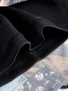 SHEIN MOD Đầm Plus Size Xù nhỏ Hoa Tất cả trên in Boho - Nhiều màu - Xem 4