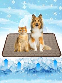 1入組素色寵物床，貓狗現代布藝寵物床 - 咖啡棕 - 查看 2