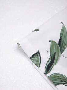 Manfinity RSRT 男士植物圖案襯衫和腰部抽繩短褲不帶T恤 - 彩色 - 查看 3