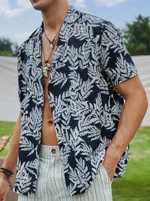 Manfinity RSRT Men Tropical Print Shirt - Multicolor - View 1