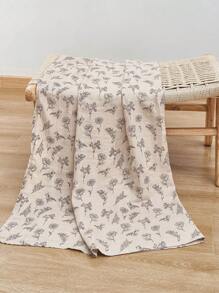 1pc Soft Bamboo Baby Muslin Swaddle Blanket - Multicolor - View 1