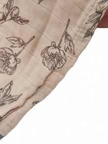 1pc Soft Bamboo Baby Muslin Swaddle Blanket - Multicolor - View 5