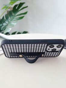 Houndstooth Phone Case With Push Pull Holder Compatible With Google Pixel Phone Case - Multicolor - View 2