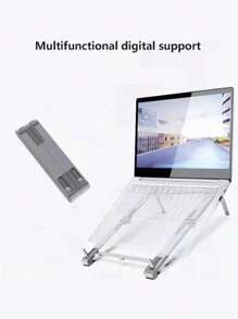 便攜可折疊桌面手機支架 - 黑色 - 查看 5