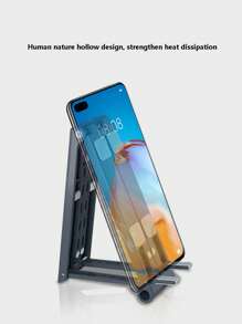 便攜可折疊桌面手機支架 - 黑色 - 查看 6