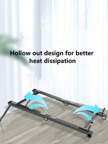 便攜可折疊桌面手機支架 - 黑色 - 查看 10