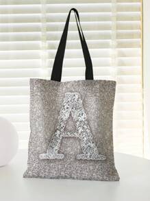 小購物袋字母和水鑽圖案學院 - 彩色 - 查看 1