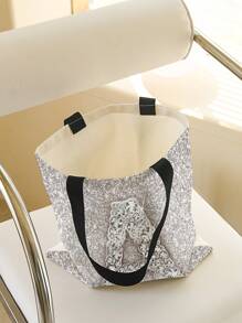 小購物袋字母和水鑽圖案學院 - 彩色 - 查看 4