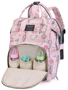 Bolso Para Pañales De Mamá Y Bebé Impreso - Multicolor - Ver 3