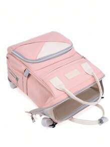 Baby Multi-Function Large Capacity Polyamide Diaper Bag With Adjustable Strap For Outdoor - Multicolor - View 3
