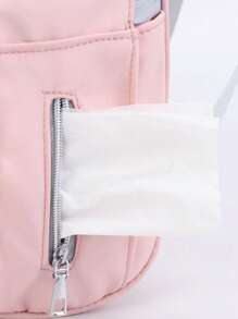 Baby Multi-Function Large Capacity Polyamide Diaper Bag With Adjustable Strap For Outdoor - Multicolor - View 4