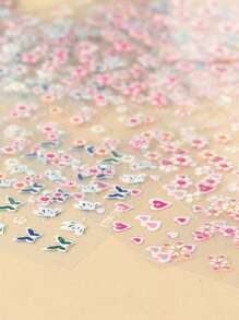 30pcs Floral Pattern Nail Art Sticker - Multicolor - View 4