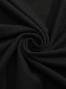 SHEIN LUNE Floral & Cat Print Tee - Black - View 5