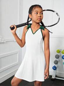 SHEIN Bé Gái Quần áo thể thao - trắng - Xem 2