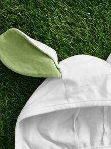 SHEIN 新款出生嬰兒卡通圖案戲服連體衣附帽子