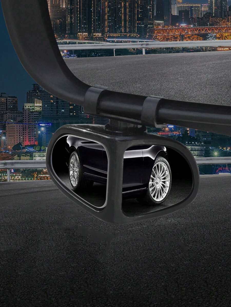 1pair Glass Car Blind Spot Mirror Of Rearview Mirror - Black - View 1