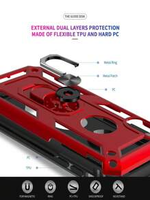 Vỏ điện thoại chống rơi có giá đỡ nhẫn - Đỏ - Xem 3