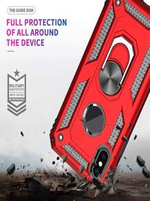 Vỏ điện thoại chống rơi có giá đỡ nhẫn - Đỏ - Xem 5