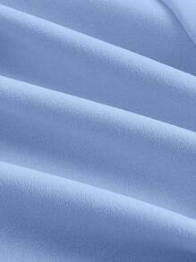 SHEIN MOD Vestido de tirantes unicolor - Celeste - Ver 3