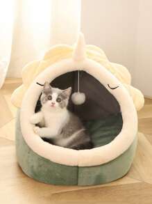 Giường thú cưng thiết kế kỳ lân 1 cái - màu xanh lá - Xem 2