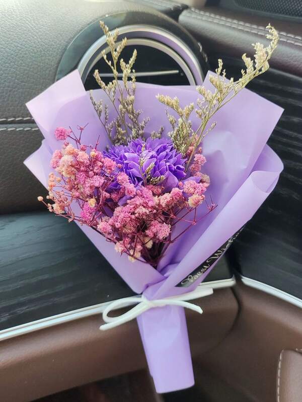 1pc Bouquet Design Car Air Outlet Clip